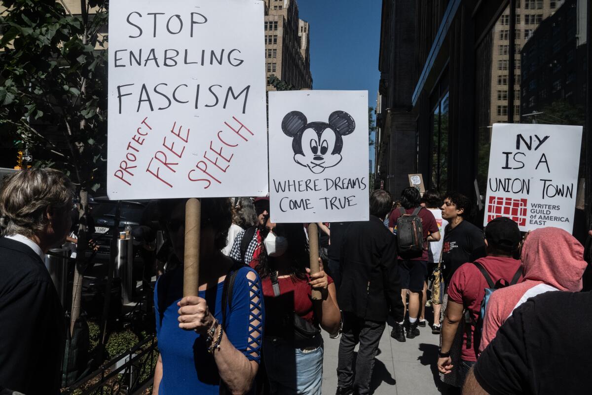 Mickey Mouse melts down as customers cancel Disney+ after Disney dumps Jimmy Kimmel for mocking MAGA