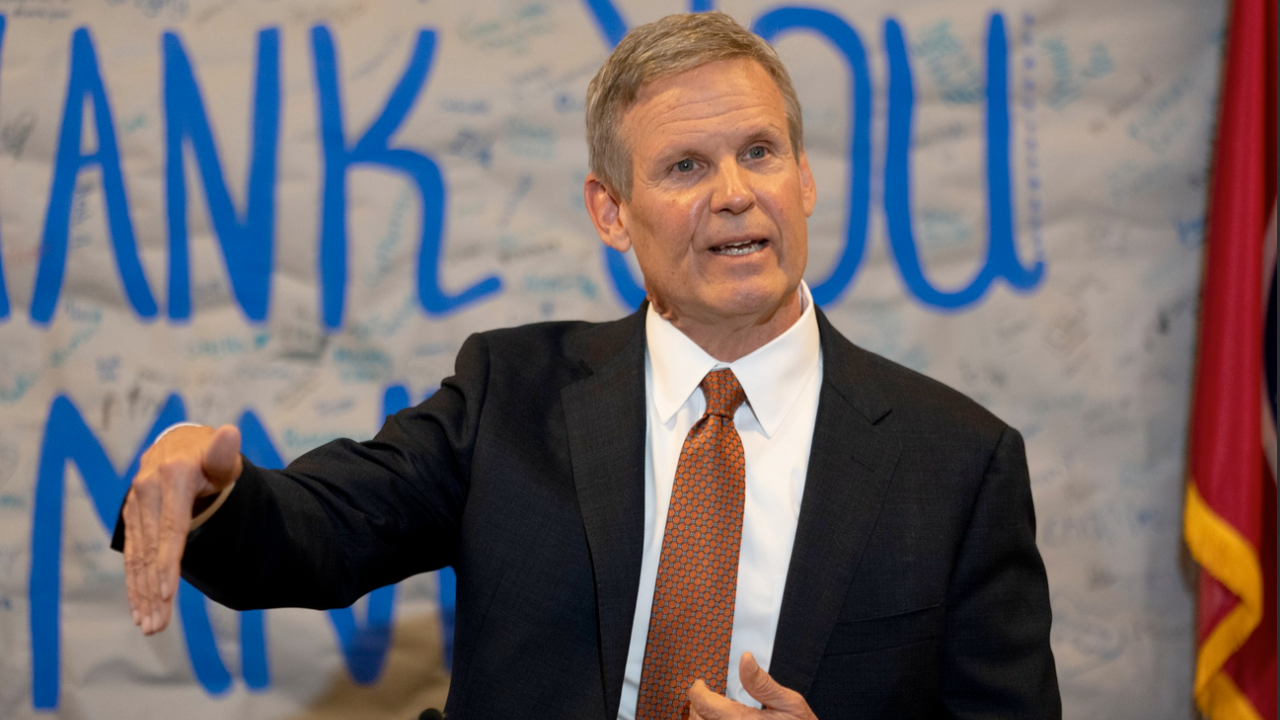 Republican governor Bill Lee of Tennessee explains $2.1 billion rainy day fund specifically not for rain of hunger upon 690,000 residents